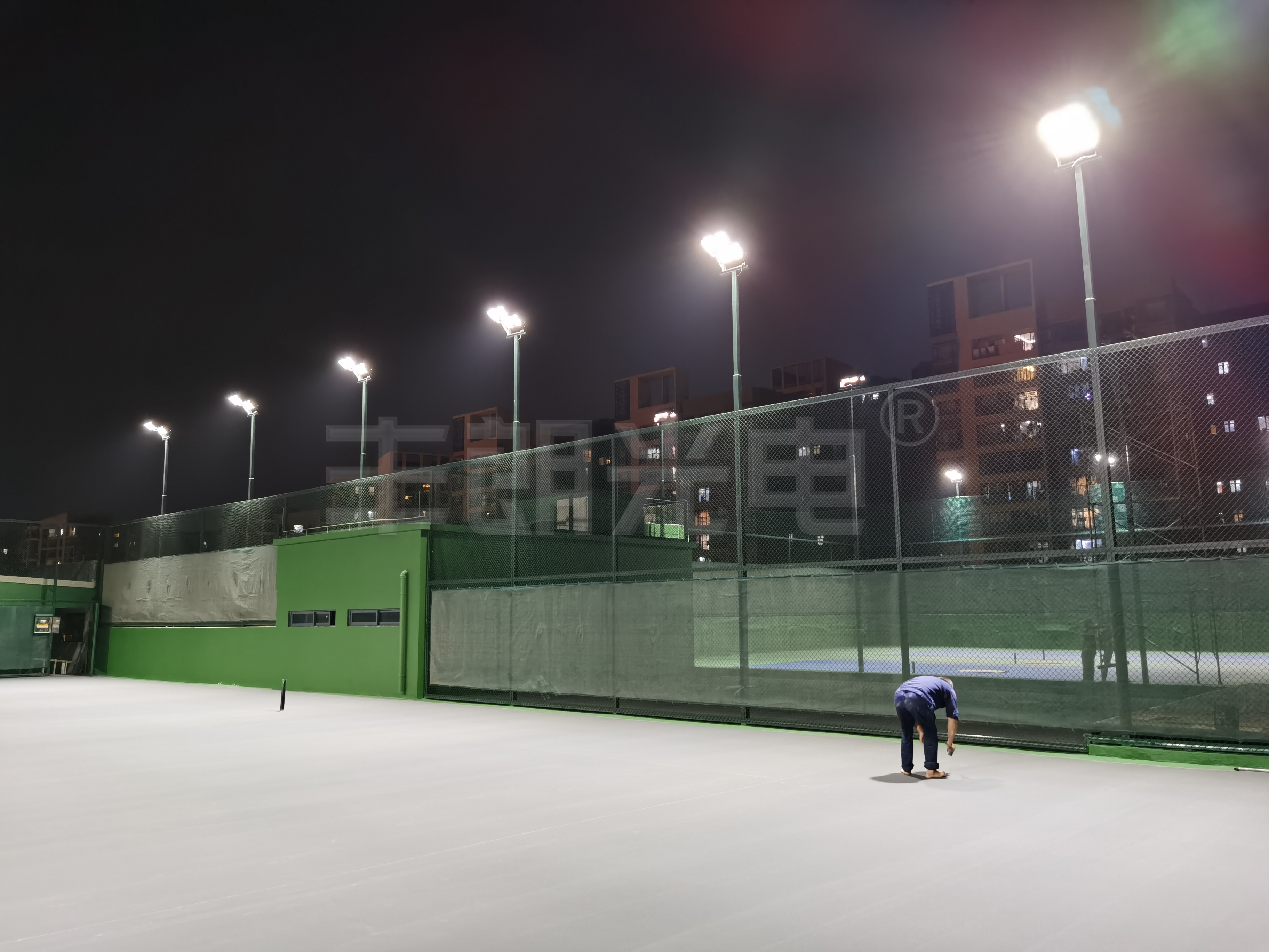 网球场照明案例-东莞大朗网球协会-2